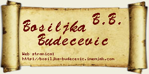 Bosiljka Budečević vizit kartica